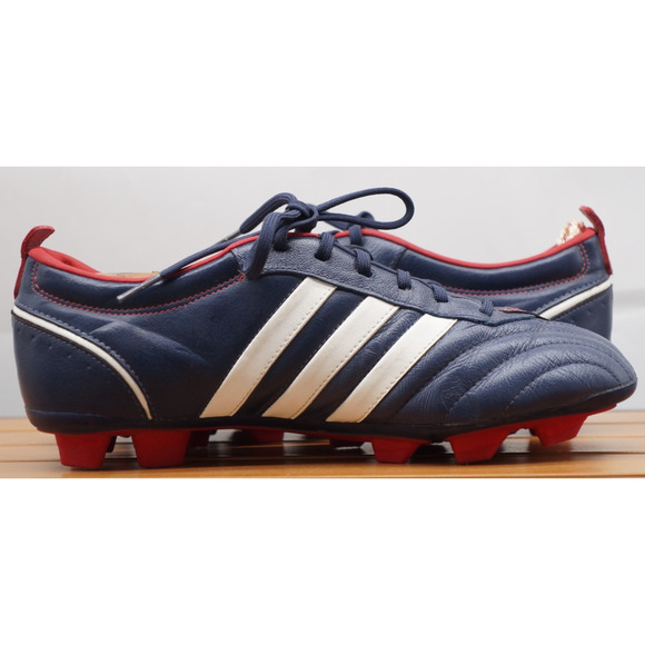 2008 adidas Telstar II TRX FG Navy Blue/Red/White Soccer Futbal Cleats Women 8.5 - Picture 8 of 11